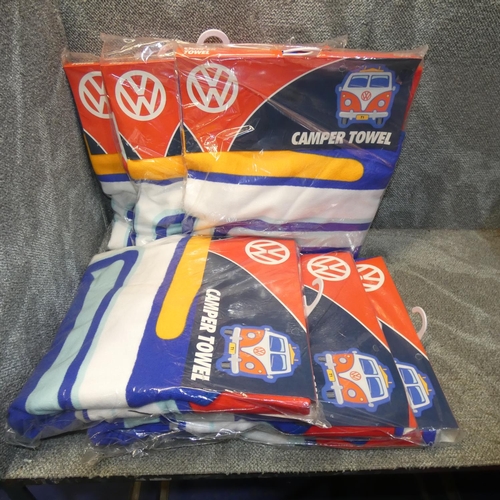 34 - 5 x Volkswagen camper towels approx 145cm x 150cm