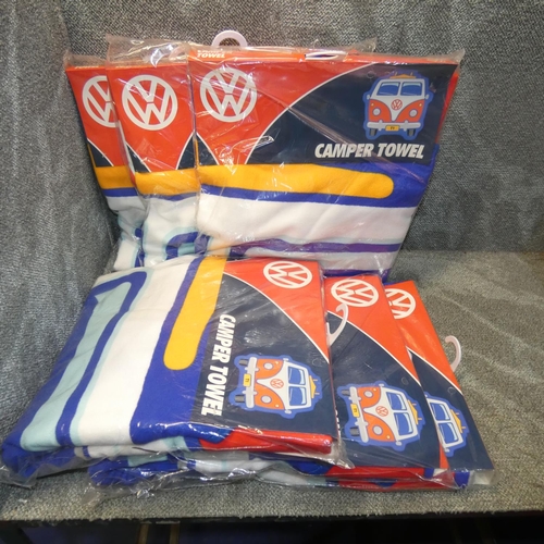 35 - 5 x Volkswagen camper towels approx 145cm x 150cm