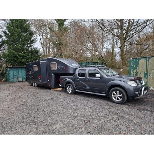 9 - Globestormer 5th Wheel Caravan 2006 and Nissan Navara Tekna DCI 188 double cab. Auto 2011. 
Reg: BK1... 