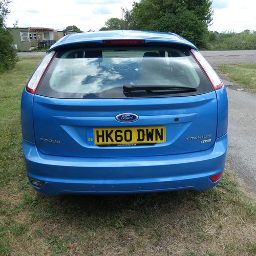 8 - Blue Ford Focus Titanium TDCI 109 5 dr hatchback. Reg: HK60 DWN, 30/12/2010, 5 speed manual Diesel 1... 