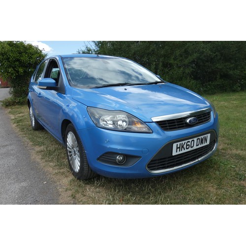 8 - Blue Ford Focus Titanium TDCI 109 5 dr hatchback. Reg: HK60 DWN, 30/12/2010, 5 speed manual Diesel 1... 