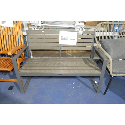 583 - 1 x Kellam aluminum park bench RRP £252