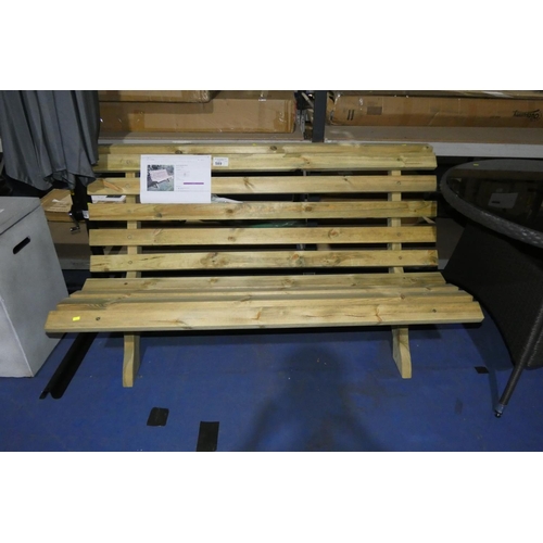 589 - 1 x Lauryn wooden bench RRP £156