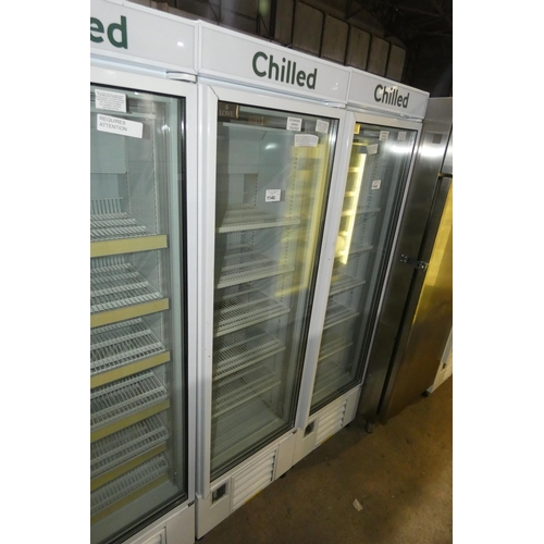 1146 - A commercial single door display fridge by Lowe type 04 - trade