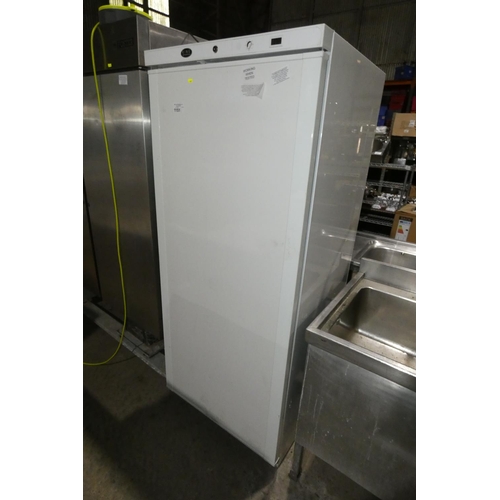 1151 - A commercial wide upright single door freezer by King Refrigeration type wf600 - trade. Tested Worki... 