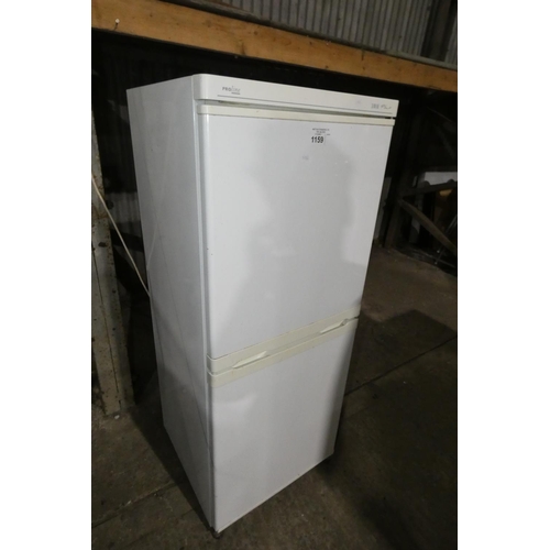 1159 - A 3/4 height fridge freezer by Proline type slimline - trade. Requires Attention