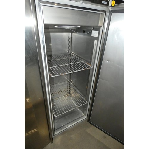 1140 - A large commercial stainless steel double door fridge type Stn140 - unit requires attention, will no... 