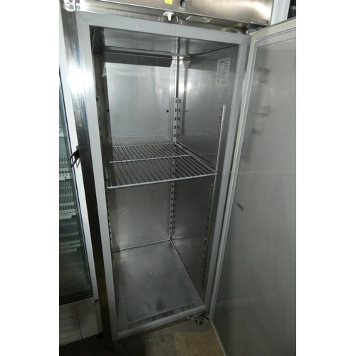 1144 - A commercial stainless steel single door fridge by Polaris type F-plus TN 70 - trade
Tested Working