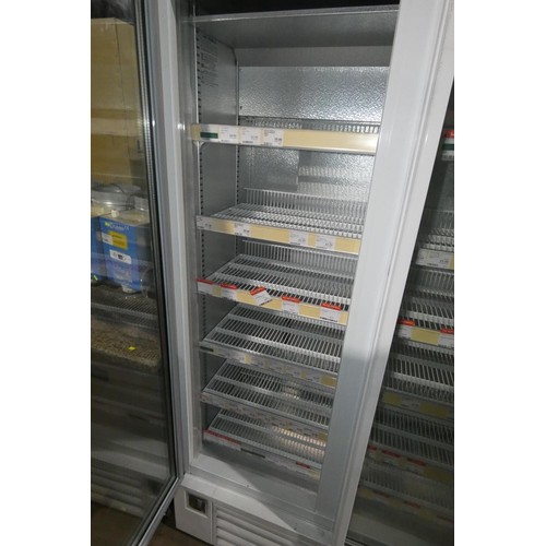 1178 - A commercial 2 door display fridge by Lowe type G6 - trade. Tested Working