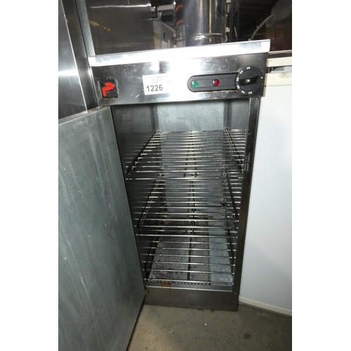 1226 - A commercial stainless steel heated cupboard by Parry 240v - trade