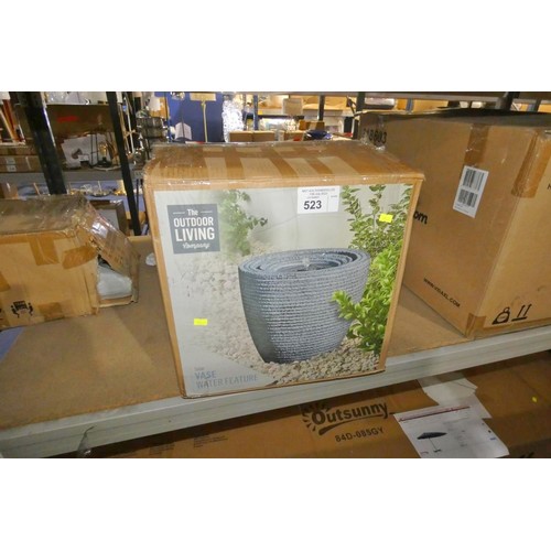 523 - 1 x Outdoor Living solar vase water feature