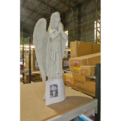 530 - 1 x Divine Guidance praying angel garden statue RRP £189