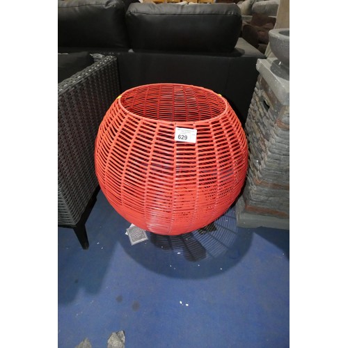 629 - 1 x large orange basket