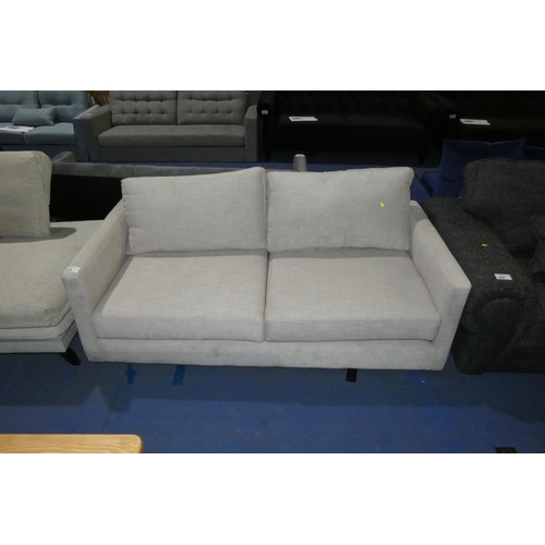 659 - 1 x light coloured upholstered sofa approx 180cm wide