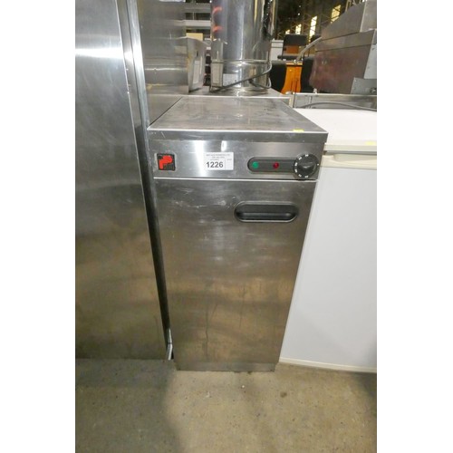 1226 - A commercial stainless steel heated cupboard by Parry 240v - trade