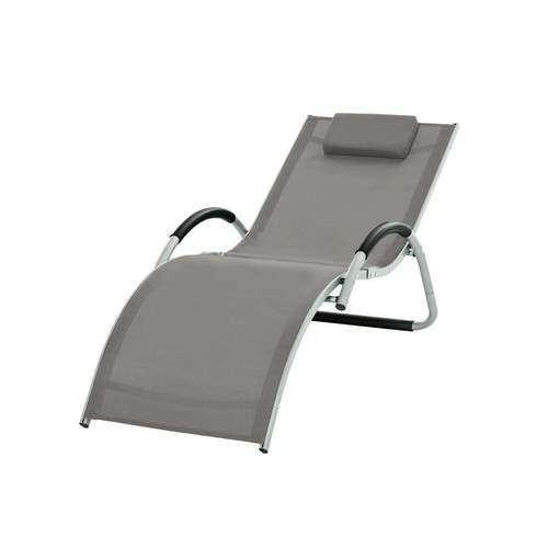 563 - 1 x Outsunny 84B-572V70 aluminum sun lounger RRP £79