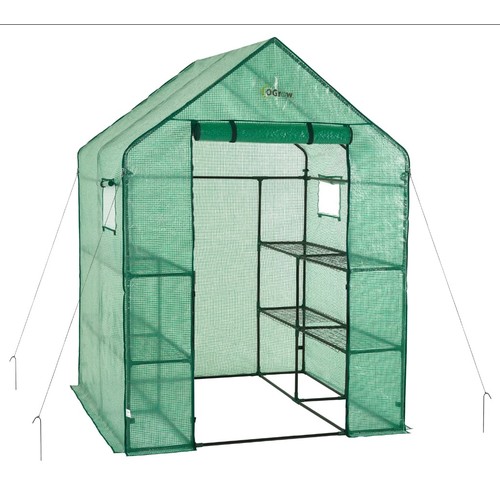 561 - 1 x replacement polyethylene plastic cover for two tier eight shelf walk in green house RRP £104