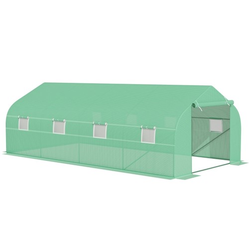 556 - 1 x Outsunny walk in polytunnel greenhouse approx 6m L x 3m W x 2m H RRP £126