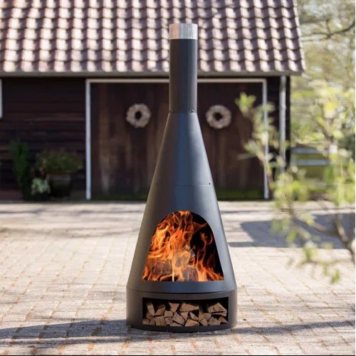 552 - 1 x Redfire fireplace Kingston steel matte black RRP £259