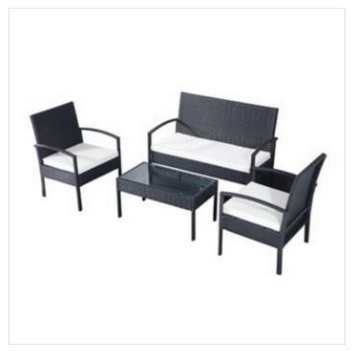 521 - 1 x Outsunny 841-142 four seater synthetic rattan garden furniture set RRP region of £200