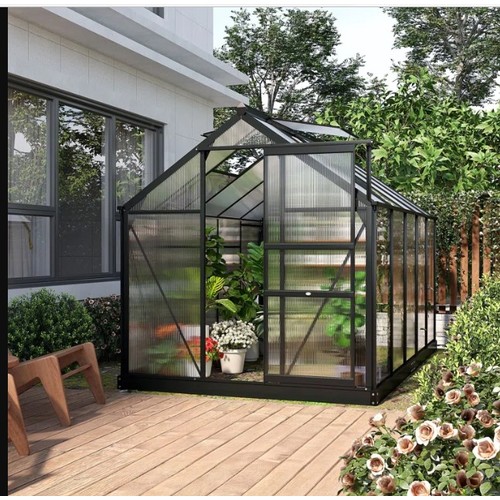 533 - 1 x Dakota Fields 6ft w x 10ft greenhouse RRP £499 - Supplied in three boxes and requires assembly