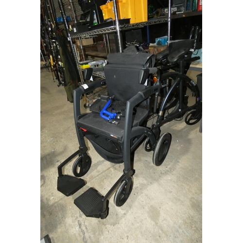 2062 - 1 x Rollzmotion wheelchair and 1 x folding walking aid