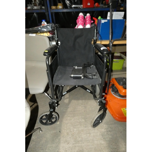 2064 - 1 x folding wheel chair by ROMA