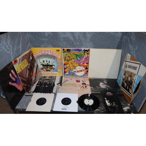 2692 - A quantity of various Beatles records, please see pictures for more details