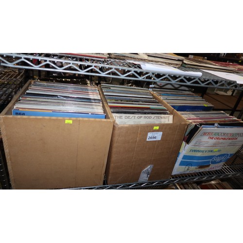 2696 - A quantity of various 33rpm records, contents of 1 shelf, please see pictures for more details