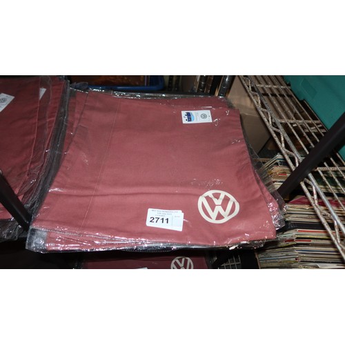 2711 - 12 mixed colour Volkswagen cushion covers approx 40x40cm