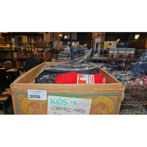 2650 - A quantity of various kids Sola jackets and children's socks