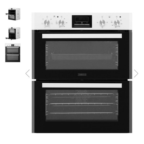 1166 - An unused integrated double oven by Zanussi type ZOF356001wk. Retail approx £480