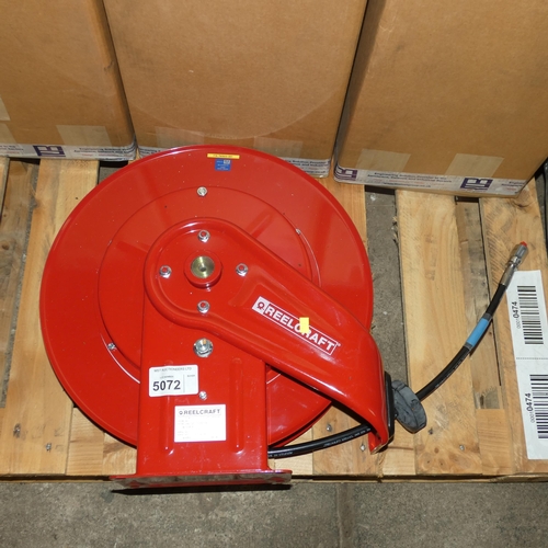 5072 - 1 x Reel Craft air hose reel model 7450 OHPBW98 (ex-MOD)