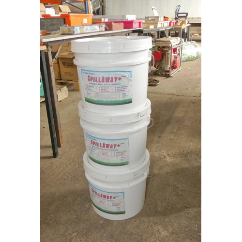 5061 - 3 x 12kg tubs of Spillaway industrial grade safety absorbent