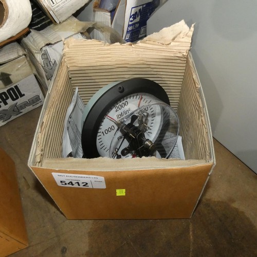 5412 - 1 x ex-MOD Rototherm pressure dial gauge