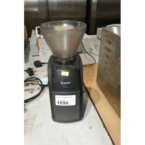 1096 - A small coffee grinder, no lid, by Baratza type Encore - requires attention trade