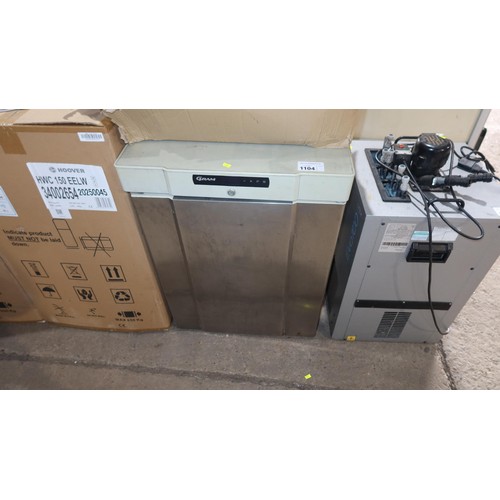 1104 - A commercial under counter fridge by Gram with stainless steel door, approx 60x66cm - trade