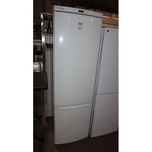 1157 - A tall fridge freezer by Zanussi type ZRB939NW2 approx 2m tall