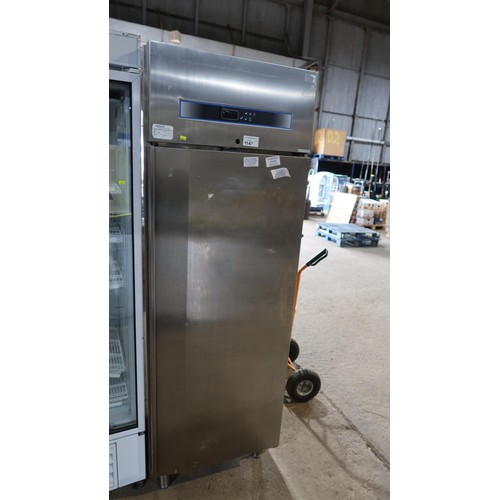 1147 - A commercial stainless steel single door fridge by Polaris type F-plus TN 70 - trade.
Tested Working