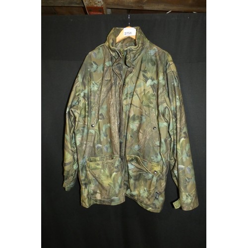 2751 - 1 x Hunter woodland camouflage jacket size 2XL