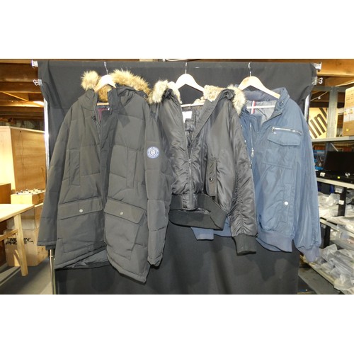 2757 - 3 x various coats comprising 2 x Tommy Hilfiger (both size 3XL) and 1 x BCBG size XXL