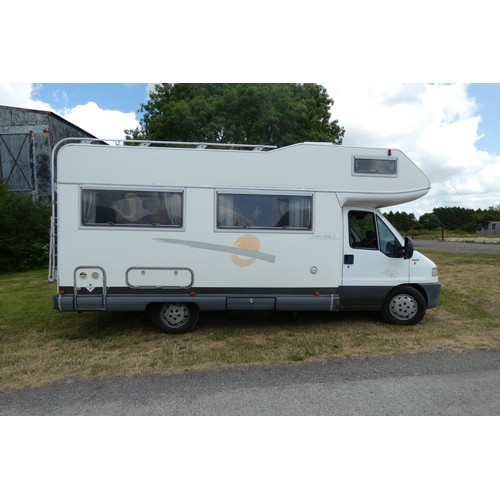 2769 - White Fiat Ducato 2.8 Td Europe 5000 SL 6 berth Motor Caravan,  Reg W556 PNU, 1st reg 30/03/2000, Ma... 