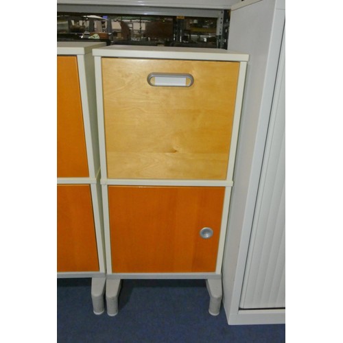 1293 - A 2 door office cabinet approx 45x43x95cm