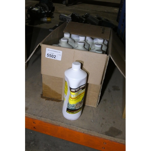 5502 - 12 x 1L bottles of anti freeze / summer coolant