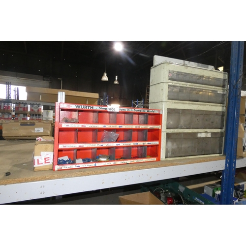 5600 - 2 x small parts storage units with any remaining contents