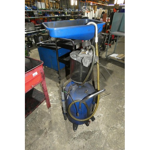 5625 - 1 x wheeled oil drainer - No make visible