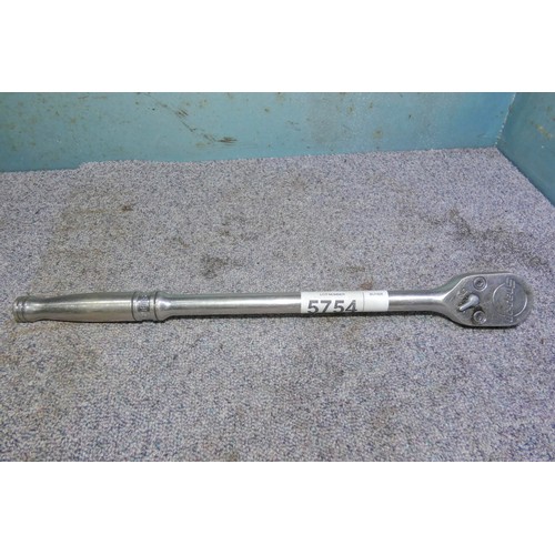 5754 - 1 x Snap On 1/2 inch drive ratchet approx 15 inch long