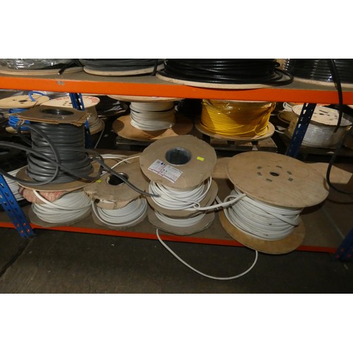 5947 - A quantity of various part rolls of electric cable. Not practical to list in detail so please view o... 