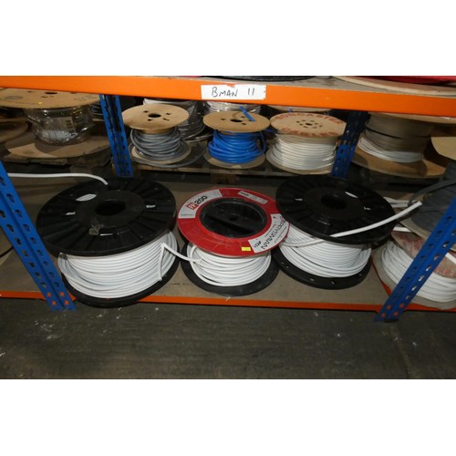 5948 - A quantity of various part rolls of electric cable. Not practical to list in detail so please view o... 