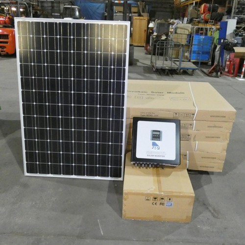 6129 - 12 x 250w unused PV solar panels by Sunny Roo, type BBPV-250 (contents of 6 boxes) together equallin... 